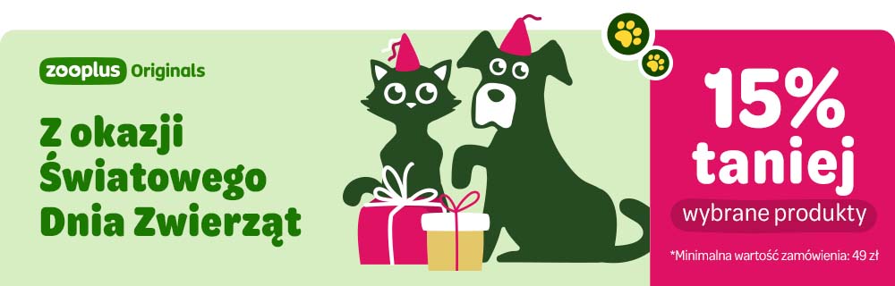 Światowy Dzień Zwierząt - wybrane karmy dla psa i kota 15% taniej
