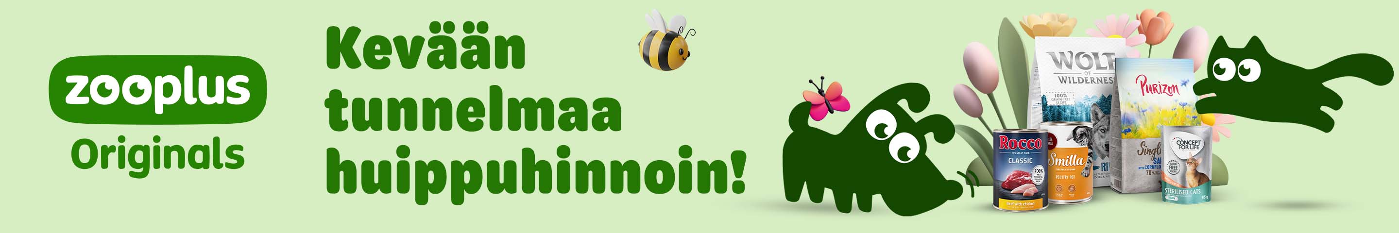 zooplus Originals. Kevään tunnelmaa huippuhinnoin!