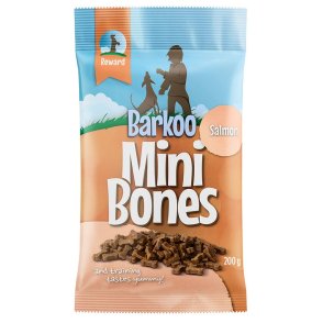Barkoo Mini Bones лакомства полувлажные с лососем, 200 г в подарок!