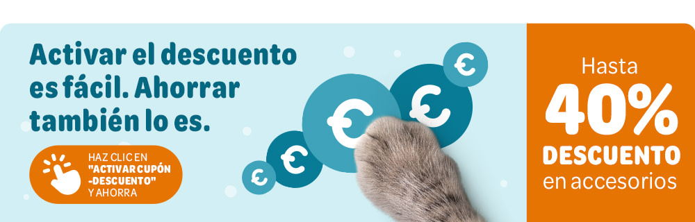 Descuentos extra en accesorios para perros y gatos
