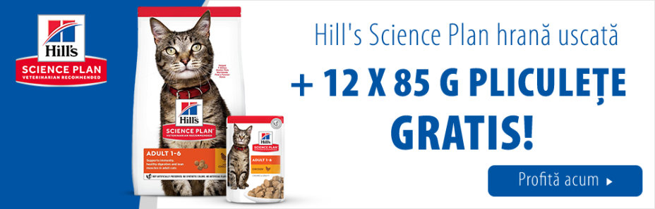 7 / 10 kg Hill's Science Plan + 12 x 85 g Hill's Science Plan gratis! 