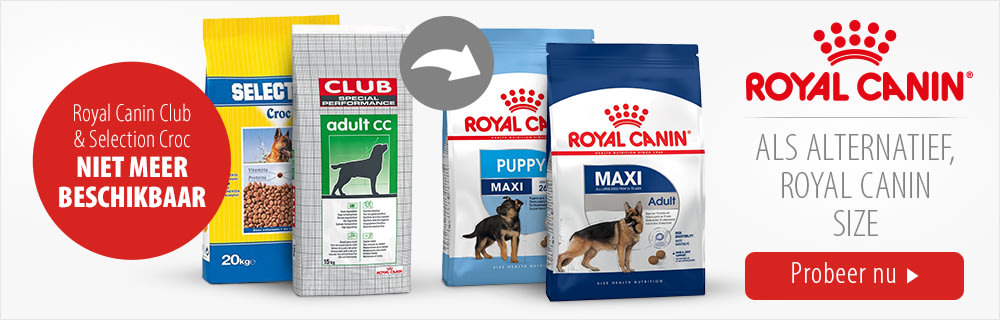 Kies voor Royal Canin Size als alternatief!