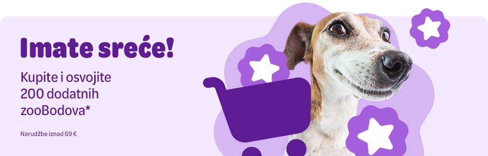 Imate sreće! Kupite i osvojite dodatnih 200 zooBodova* Narudžbe iznad 60€