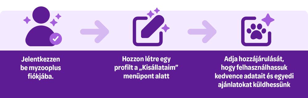 A kisállat profil létrehozásának lépései