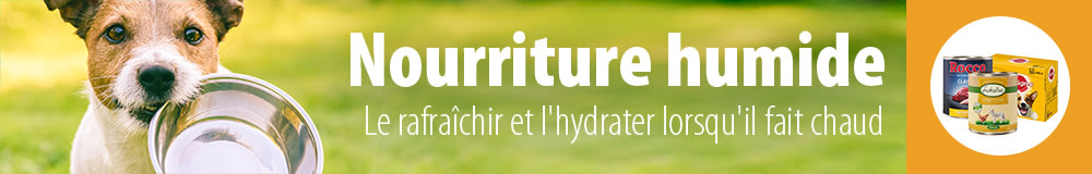 Nourriture humide pour hydrater votre chien sur votre animalerie en ligne zooplus