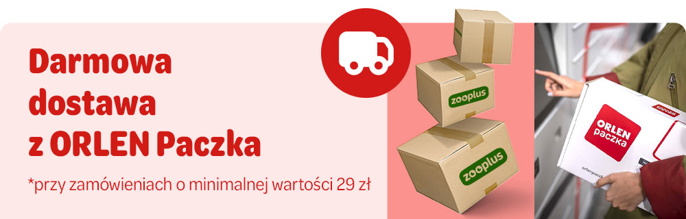 Darmowa dostawa z ORLEN Paczka przy zamówieniach o minimalnej wartości 29 zł