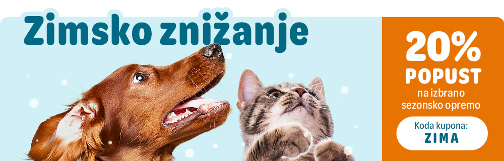 Zimska akcija: 20 % na izbrano opremo za pse in mačke!