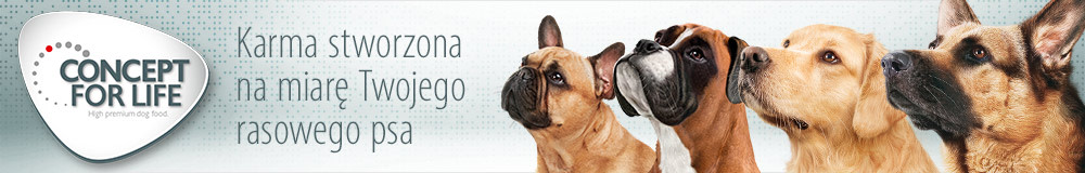 CFL karma dla psów różnej wielkości