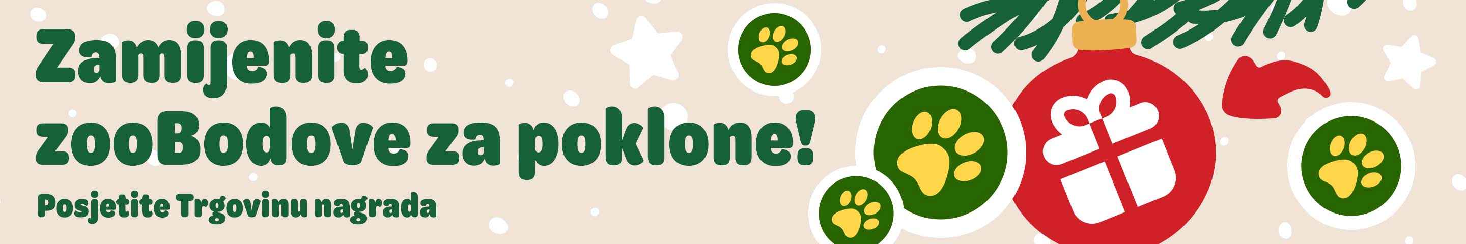 Zamijnite zooBodove za poklone! Posjetite Trgovinu nagrada