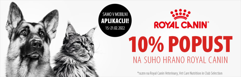 10% popust na Royal Canin suho hrano