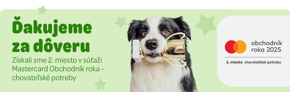 Ďakujeme za dôveru. Získali sme 2. miesto v súťaži Mastercard Obchodník roka 2025 - chovatelské potřeby