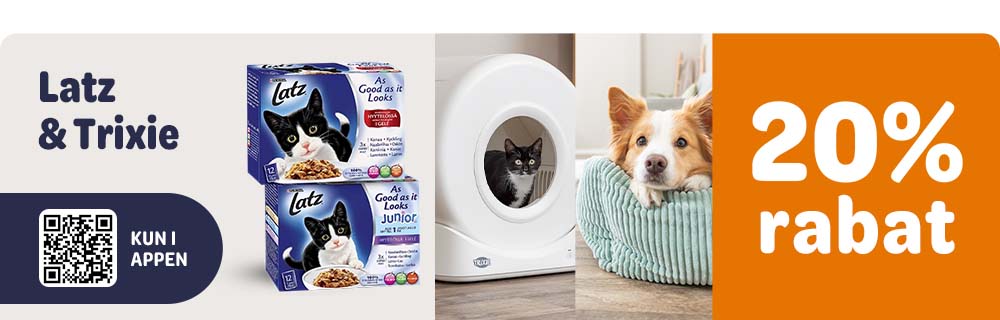 20% på Trixie og Latz