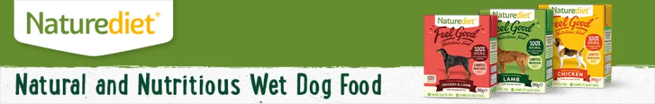 Natural and nutritious wet dog food