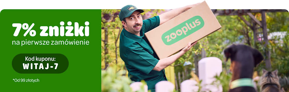 7% zniżki na pierwsze zamówienie z kodem kuponu WITAJ-7, minimalna wartość zamówienia 99zł 