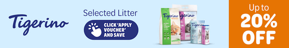 20% off selected Tigerino Cat Litter