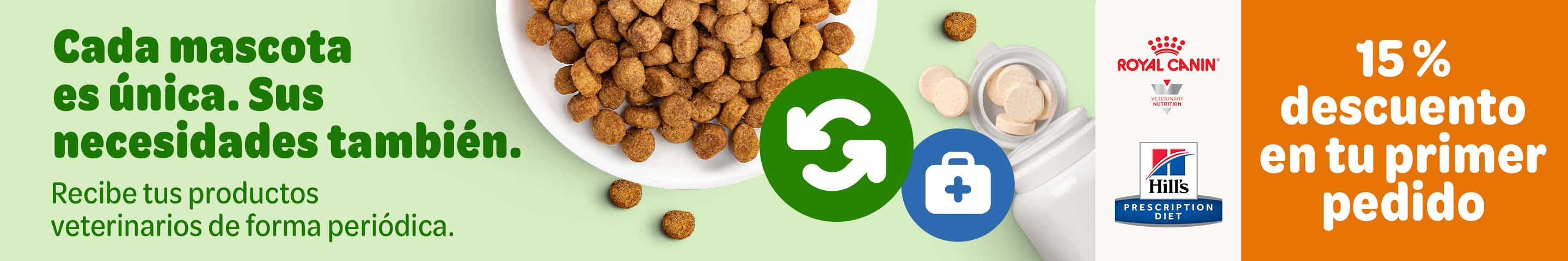  15% de descuento en tu primer pedido de zooplus Suscripción