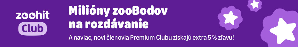 zoohit Club - Milióny zooBodov na rozdávanie. A naviac, noví členovia Premium Clubu získajú extra 5% zľavu!