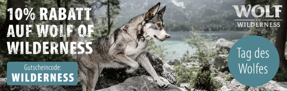 Zum Tag des Wolfes 10% auf Wolf of Wilderness sichern!