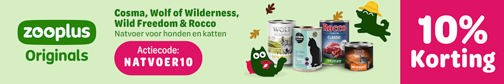 Tot 10% korting op geselecteerd natvoer