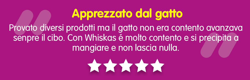 Whiskas recensioni