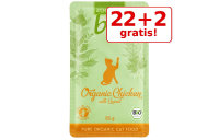 22 + 2 gratis! zooplus Bio pliculețe pisici, 24 x 85 g