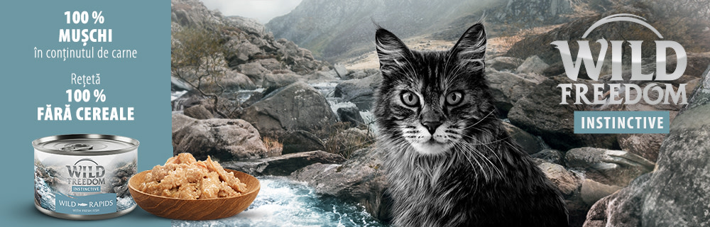 WIld Freedom Instinctive - 100% mușchi în conținutul de carne, 100% fără cereale