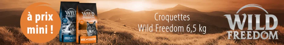 Croquettes Wild Freedom 6,5 kg à prix mini !
