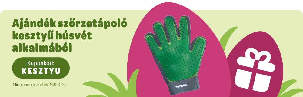Húsvéti ajándék szőrzetápoló kesztyű