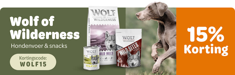 Wolf of Wilderness 15% korting
