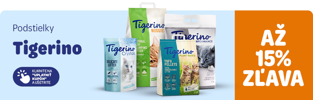 Podstielky Tigerino so zľavou až 15%. Kliknite na "Uplatniť kupón" a ušetrite.