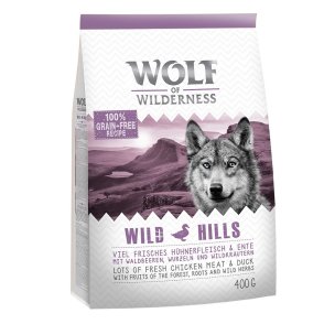 Wolf of Wilderness Wild Hills сухой корм с уткой, 400 г в подарок!