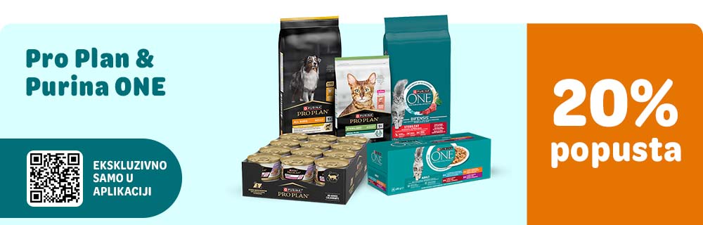 Pro Plan & Purina ONE 20% popusta