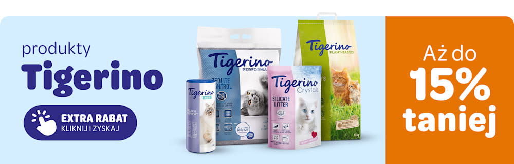 produkty Tigerino aż do 15% taniej - kliknij extra rabat i zyskaj