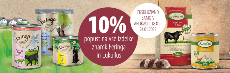 10% popust na Lukullus in Feringa