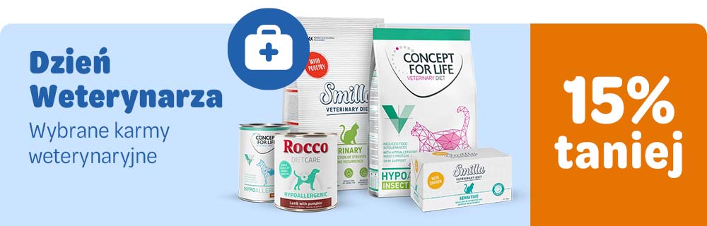Dzień Weterynarza. Wybrane karmy weterynaryjne 15% taniej