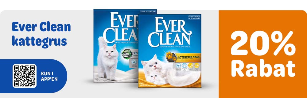20% rabat på Ever Clean via appen