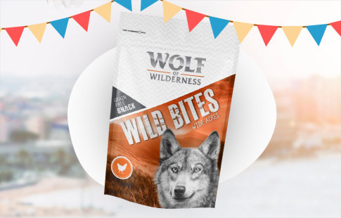 Gratis Wolf of Wilderness Snack