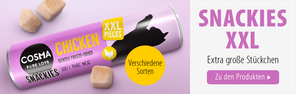 Cosma Snackies XXL banner