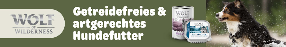 Wolf of Wilderness - Getreidefreies & artgerechtes Hundefutter.