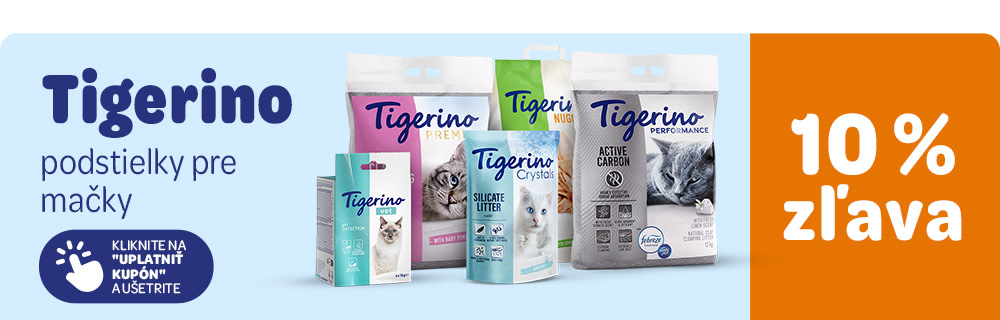 Tigerino podstielka pre mačky 10 % zľava KLIKNITE NA "UPLATNIŤ KUPÓN" A UŠETRITE