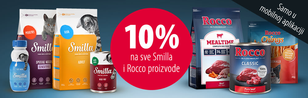 10% popusta na Smilla i Rocco proizvode u zooplus aplikaciji!