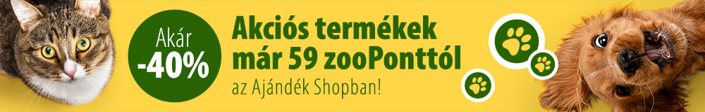 Akciós ajándékok már 59 zooPonttól!