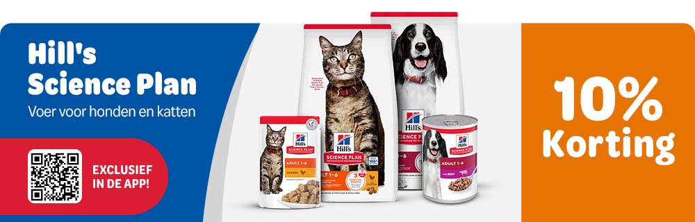 10% korting op Hill's Science Plan via de app!