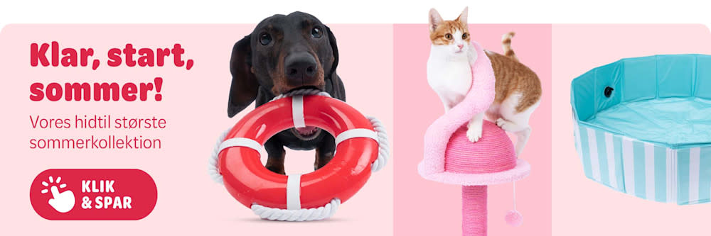 Sommertilbud: Op til 20% rabat på hunde- og kattetilbehør