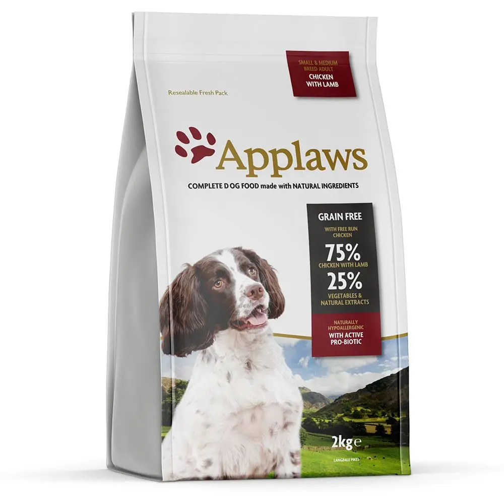 Applaws Small & Medium Breed Adult Pui și miel