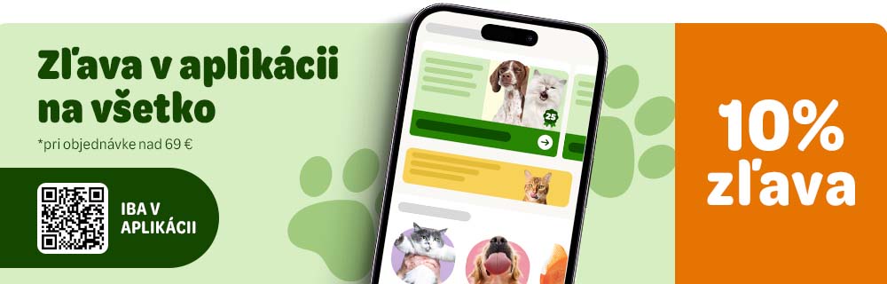 Zľava v aplikácii na všetko! *pri objednávke nad 69€ 10% zlava Iba v aplikacii