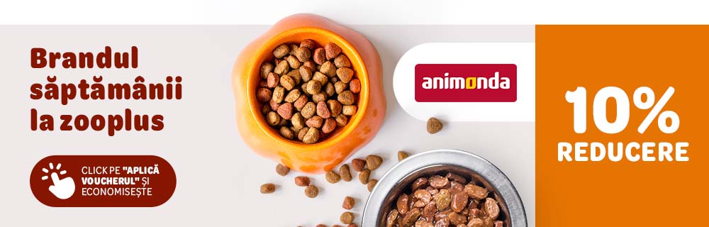 animonda. Brandul săptămânii la zooplus. 10% reducere. Click pe "Aplică voucherul și economisește"