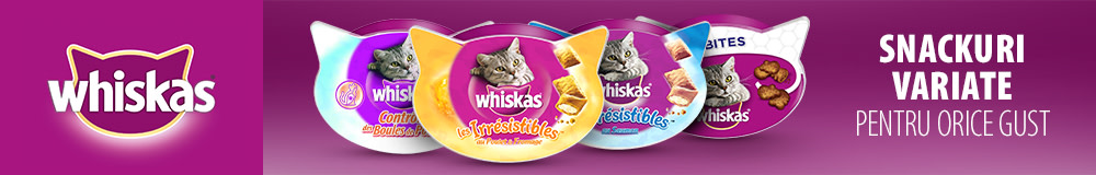 Descoperă snackurile Whiskas!
