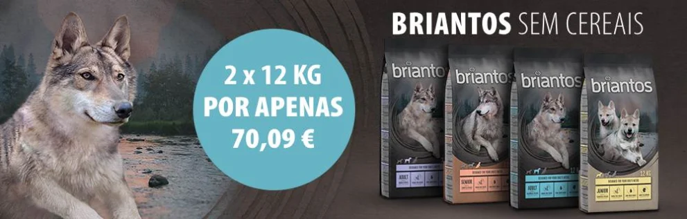 Briantos sem cereais - 2 x 12 kg por apenas 70,09 €