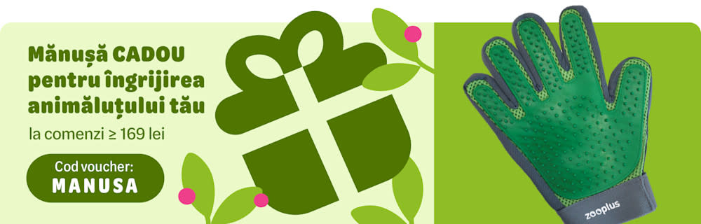 Mănușă CADOU pentru îngrijirea animăluțului tău - la comenzi ≥ 169 lei. Cod voucher: MANUSA